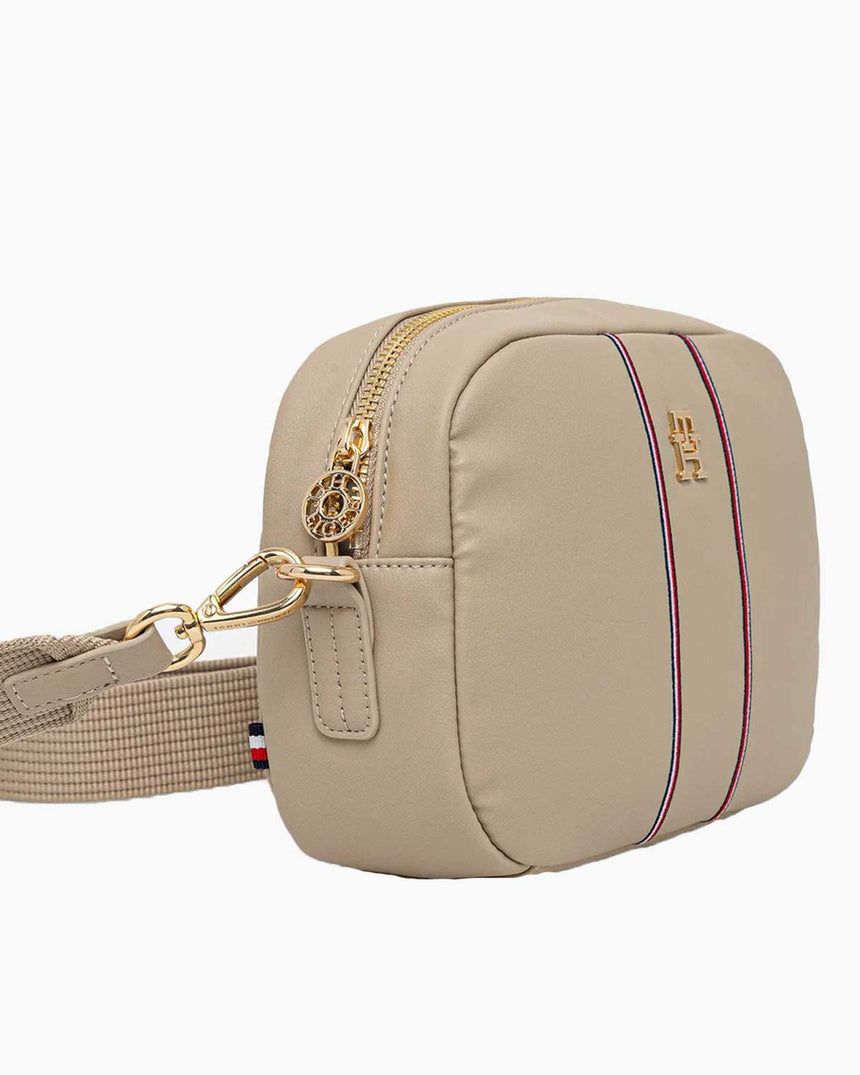 Tommy Hilfiger Popette Soft Kadın Kamera Çantası Sandalwood Corp
