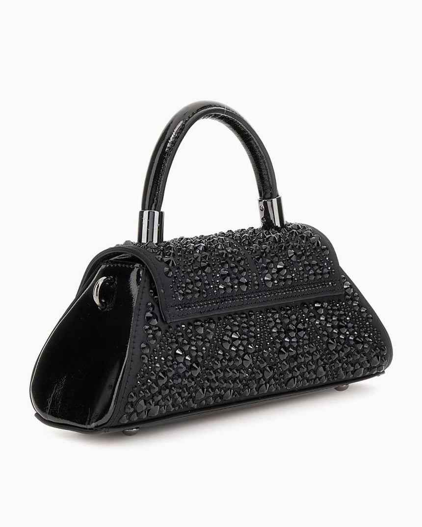 Guess Beauvoir Kapaklı Mini El Çantası Black