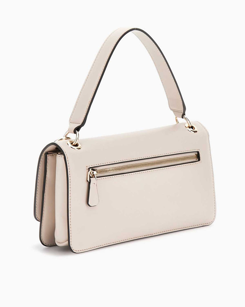 Guess Eco Evanie Handle Flap Zincir Detaylı Omuz Çantası Stone