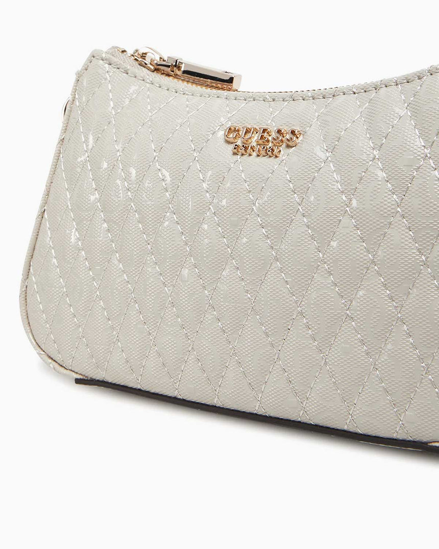 Guess Betula Zincir Detaylı Parlak Mini Çapraz Askılı Çanta Tau