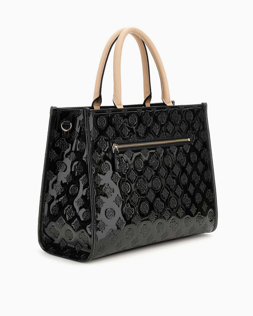 Guess Arnela Rugan Tote El Çantası Black Logo