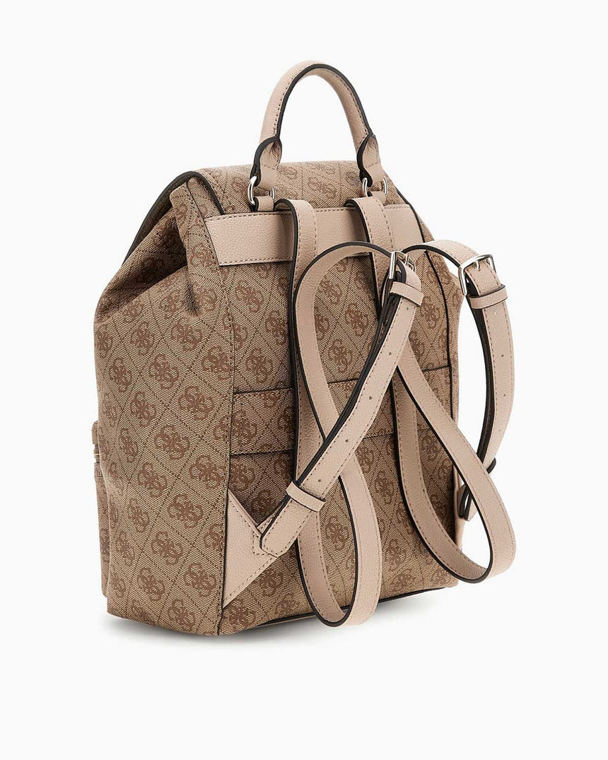 Guess Access Manhattan II Kadın Sırt Çantası Latte Logo