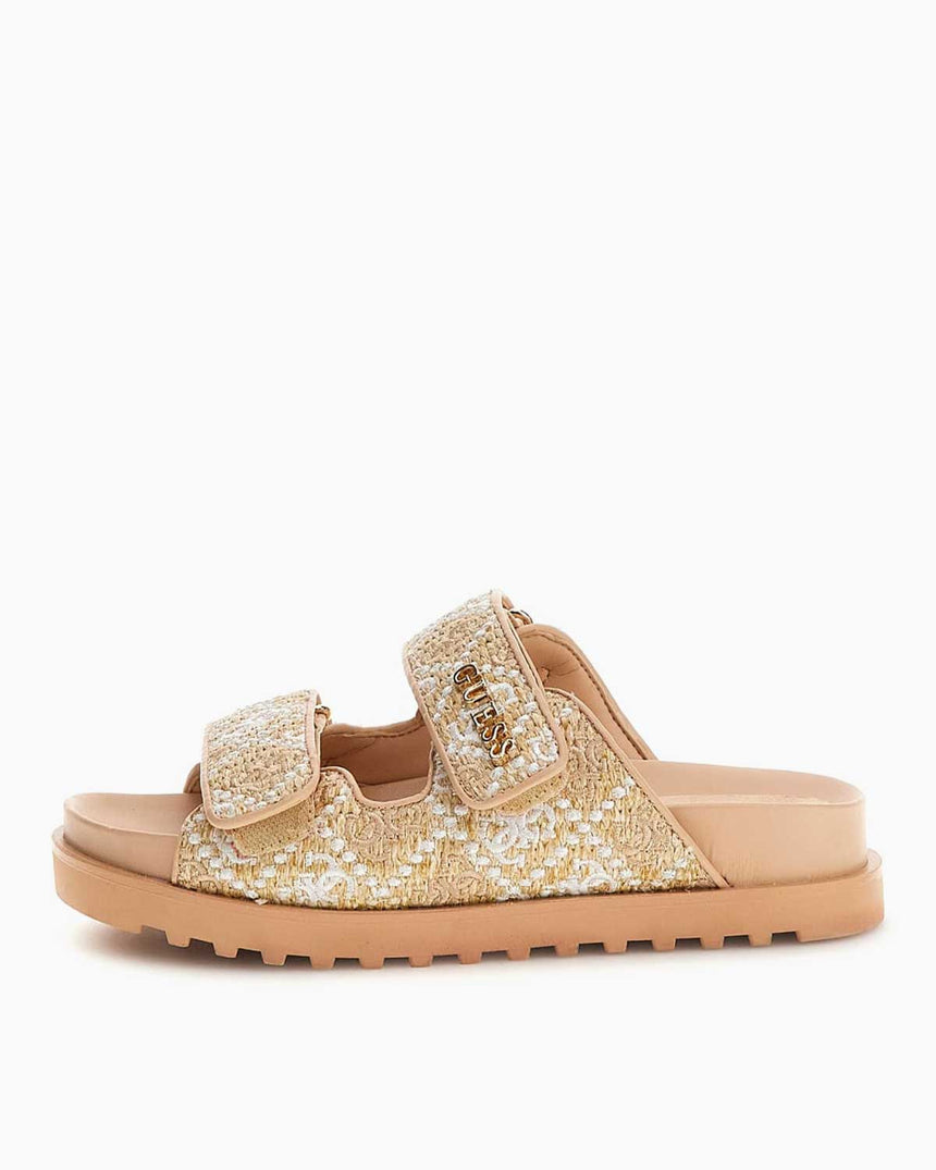 Guess Fadelizz Çift Bantlı Terlik Cream