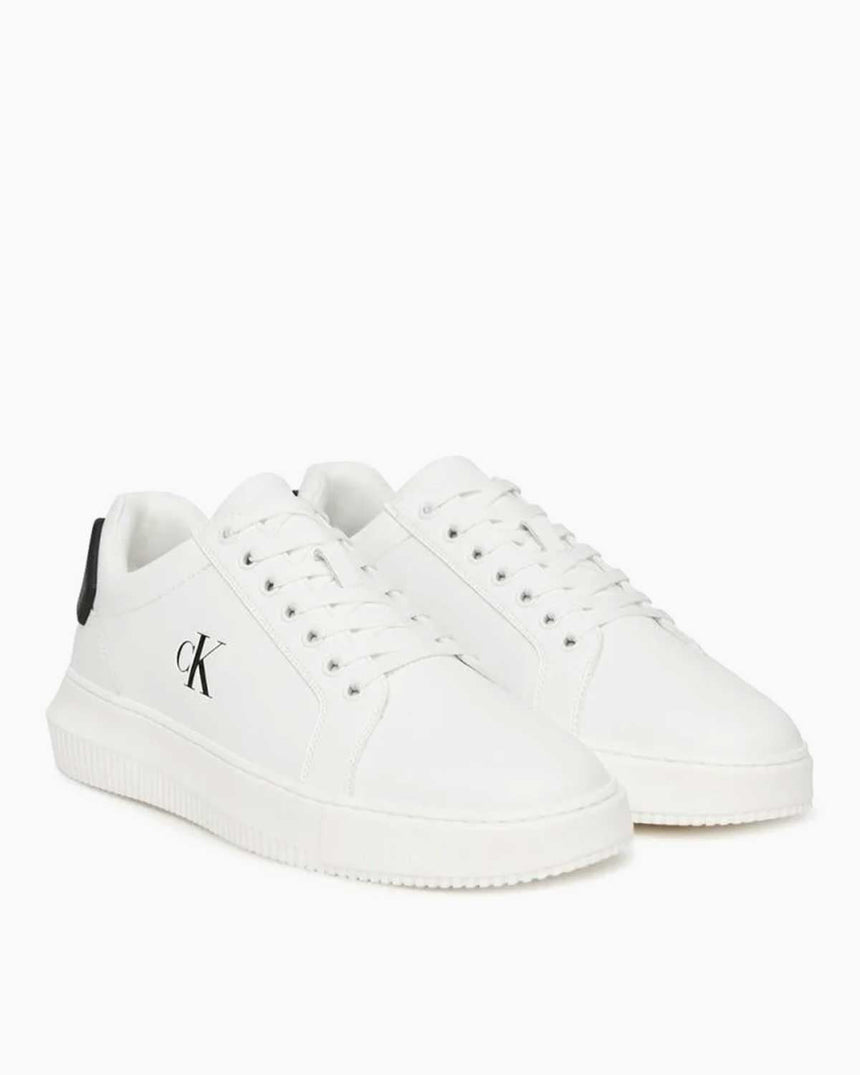 Calvin Klein Malmo Yama Detaylı Topuk Erkek Sneaker Bright White/Black