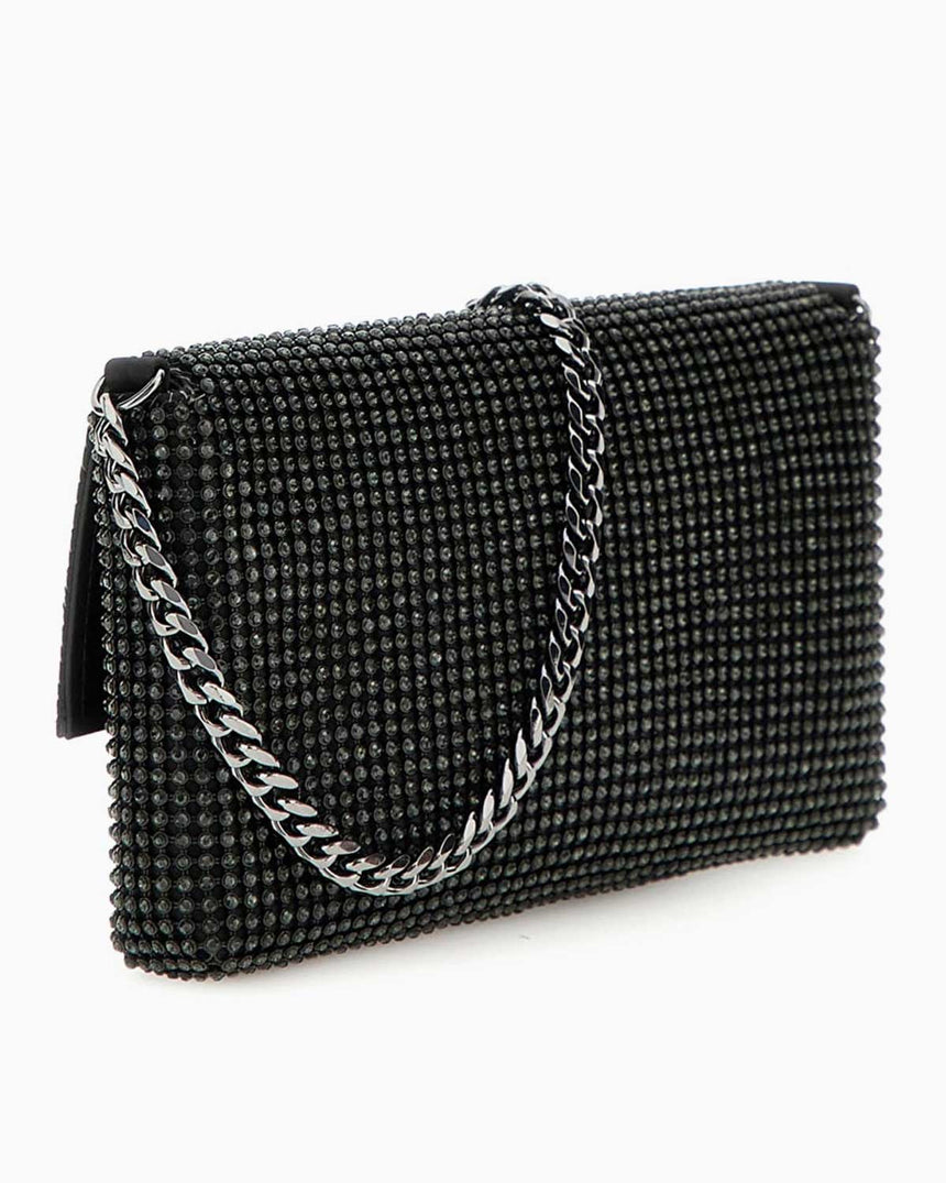 Guess Zalina Flap Clutch Portföy Çanta Black