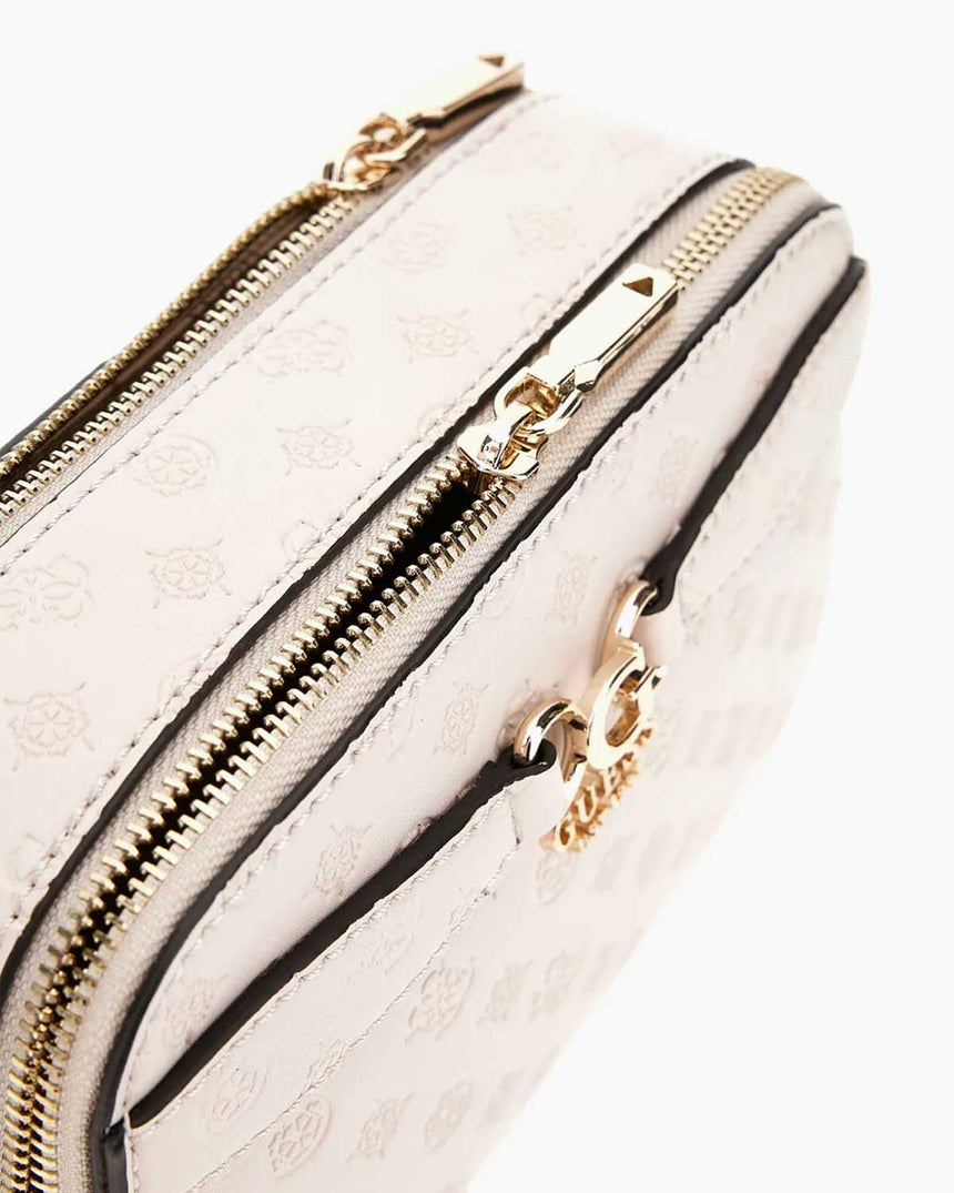 Guess Deesa Logolu Çapraz Askılı Çanta Taupe Logo