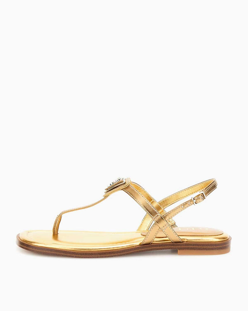 Guess Rainey4 Logolu Parmak Arası Sandalet Bronze