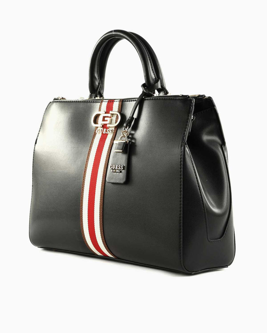 Guess Nelka Status Satchel El Çantası Black