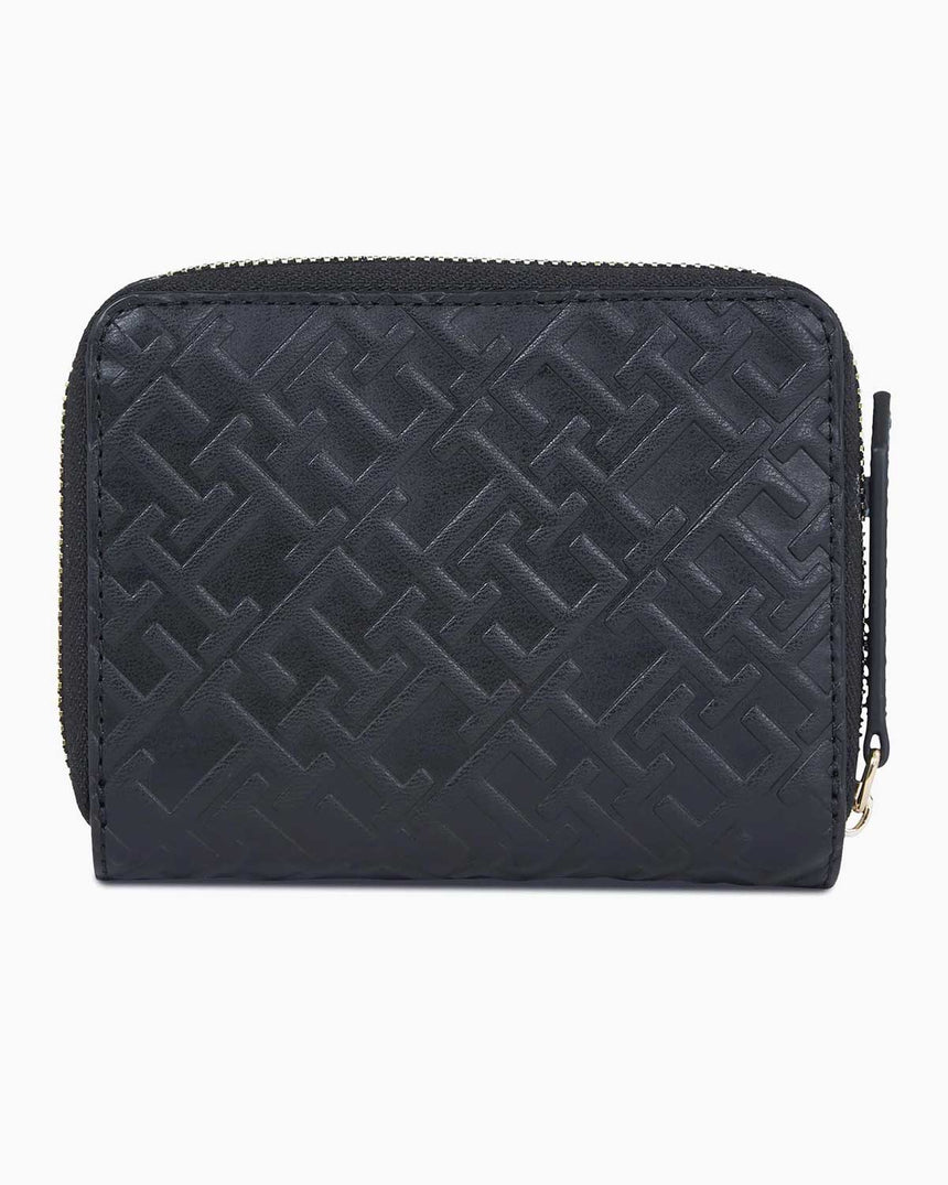 Tommy Hilfiger Refined Med Zip Around Wallet Cüzdan Black