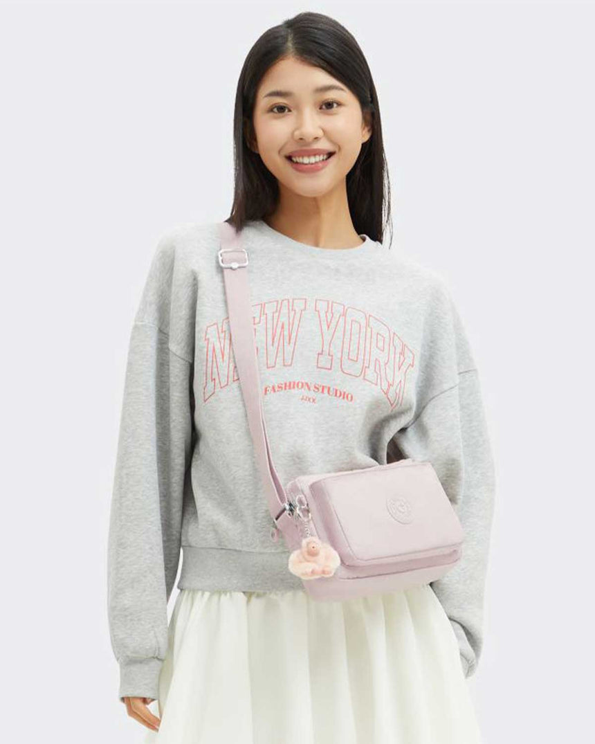 Kipling Abanu M Basic Plus Çapraz Askılı Kadın Çantası Pink Shine