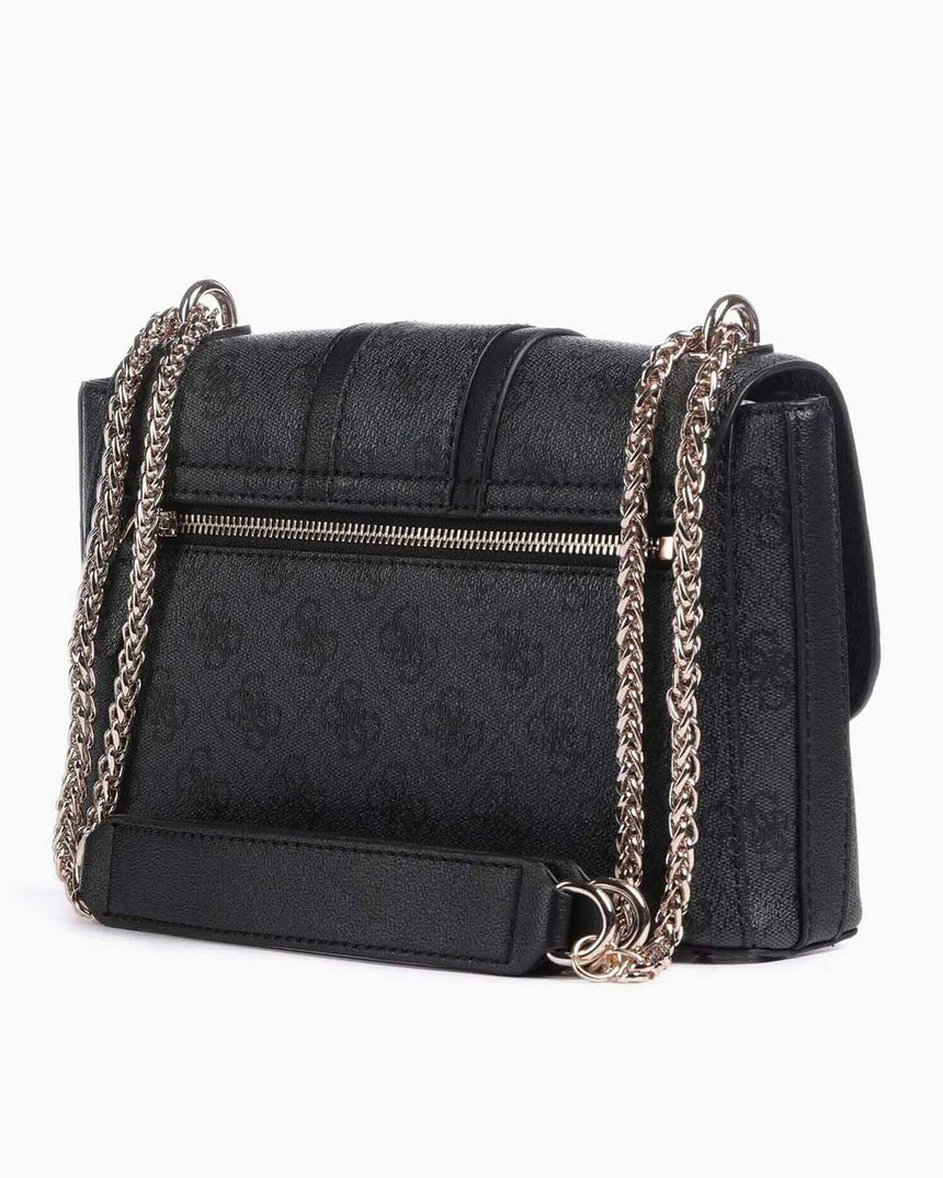 Guess Noreen Convertible Monogram Çapraz Askılı Çanta Coal Logo