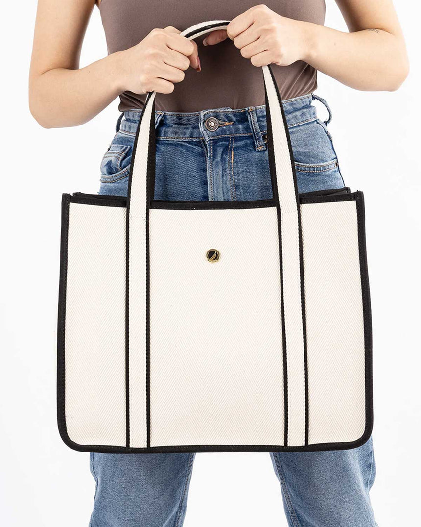 Nautica Omuz Çantası Bej - Siyah