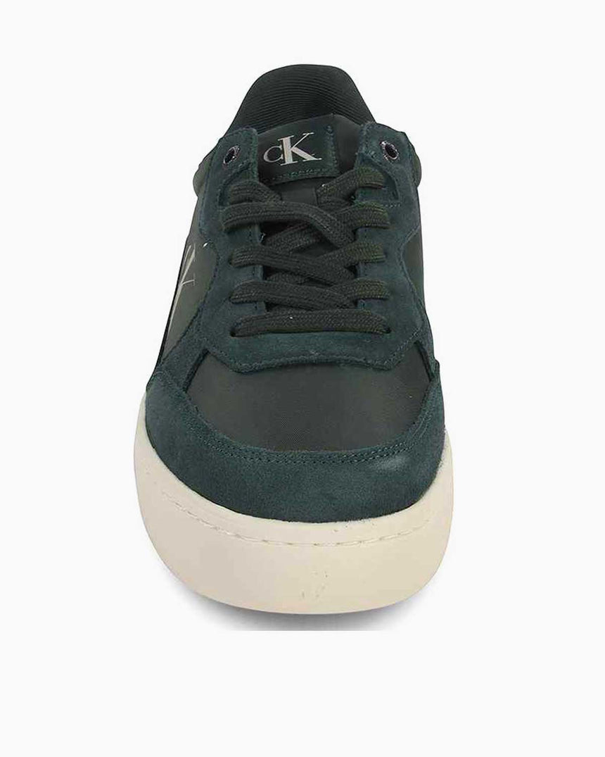 Calvin Klein Jeans Classic Cupsole Iconic Nylon Sneakers Green Palm/Creamy White