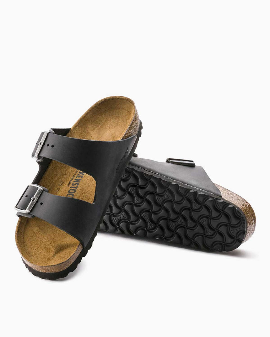 Birkenstock Arizona Leoi Çift Bantlı Erkek Terlik Black