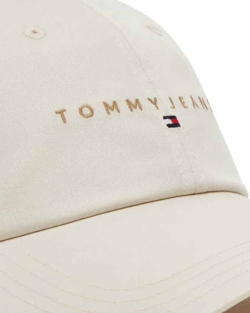Tommy Hilfiger Linear Logolu Şapka Newsprint