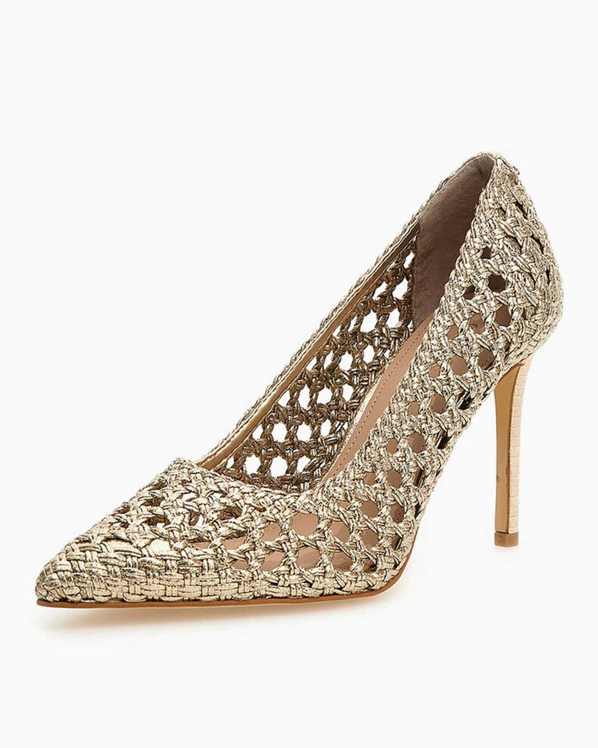 Guess Pızey Kadın Topuklu Ayakkabı Gold