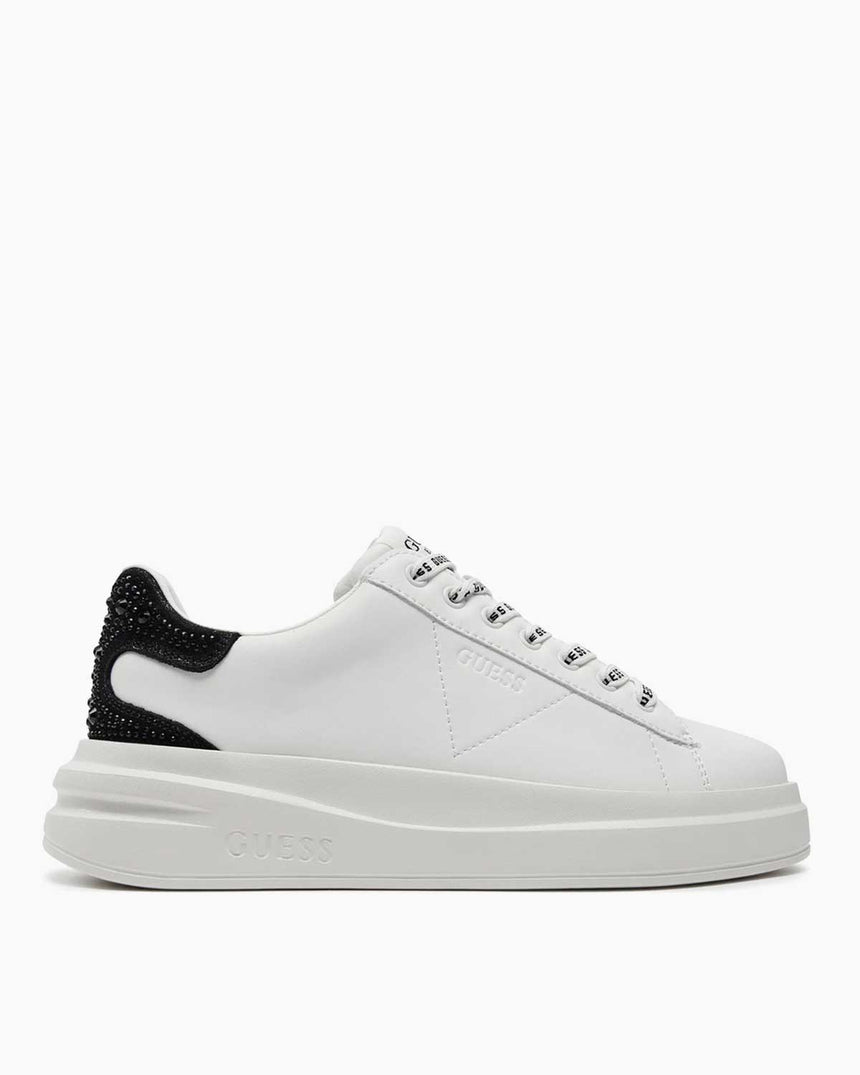 Guess Denesa Cupsole Monogram Detaylı Sneakers White Black