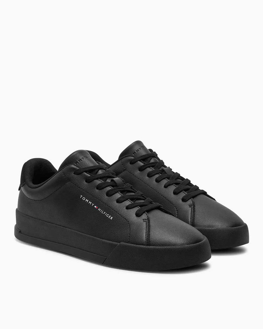 Tommy Hilfiger Court Leather Low Top Sneakers Black