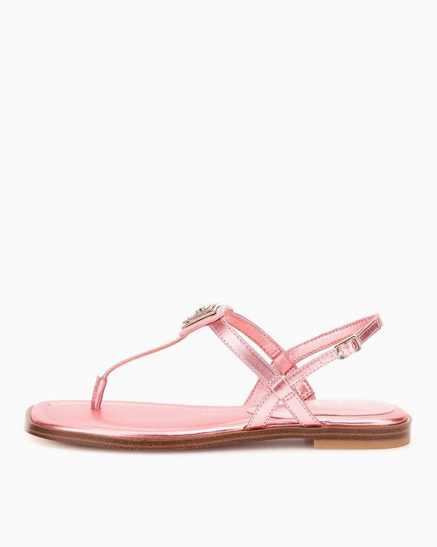 Guess Rainey4 Logolu Parmak Arası Sandalet Pink