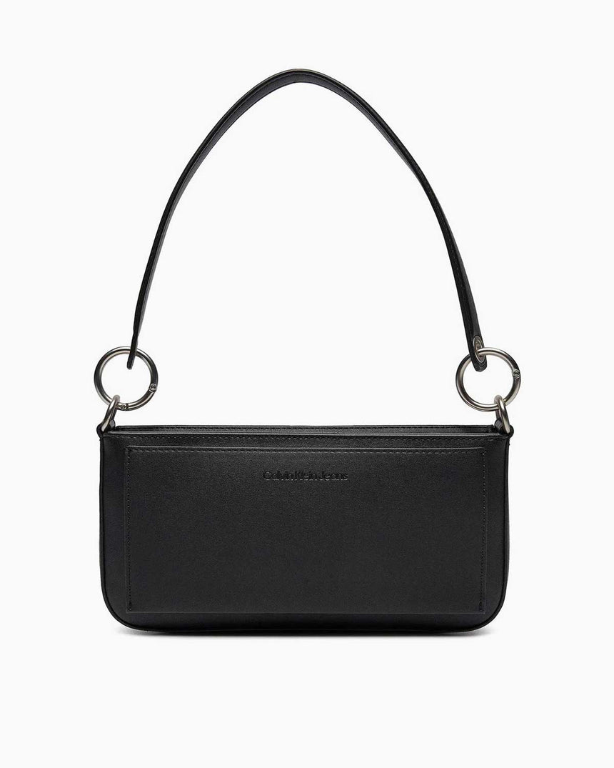 Calvin Klein Sculpted Shoulder Pouch Omuz Çantası Black/Dark Juniper