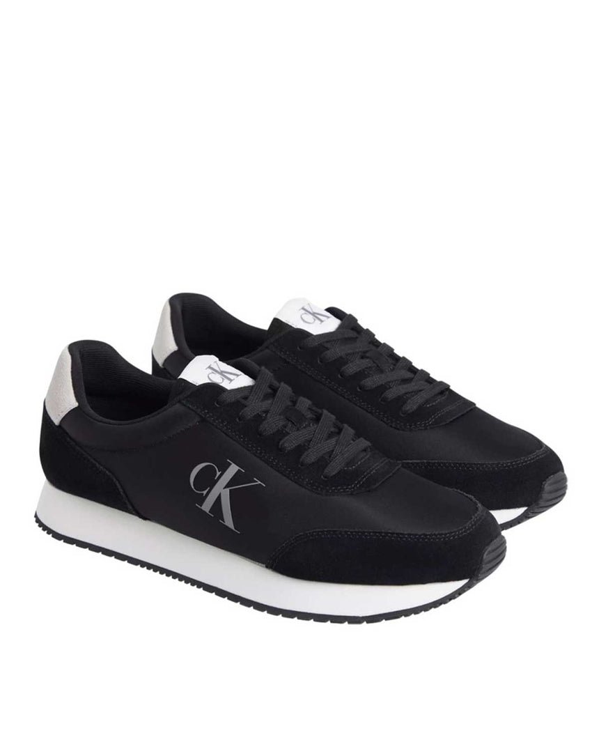 Calvin Klein Jeans Retro Runner Sneaker Black/Bright White