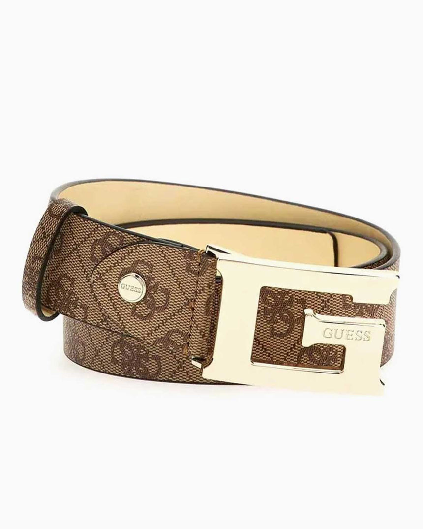 Guess Meridian Adjustable Monogram Kemer Latte Logo