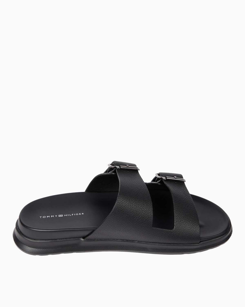 Tommy Hilfiger Density Flat Çift Bantlı Terlik Black