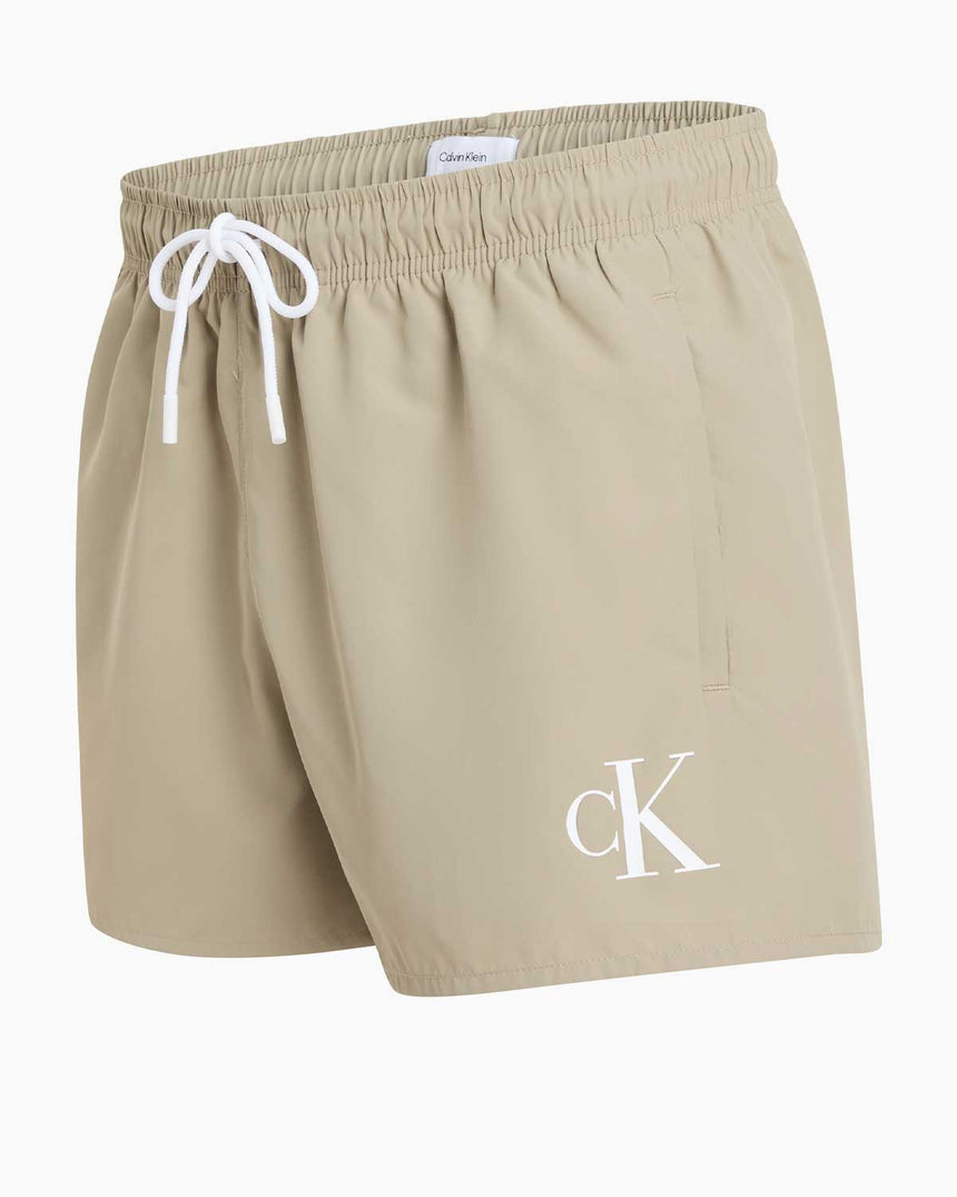 Calvin Klein Drawstring Logo Yazılı Deniz Şort Laurel Oak