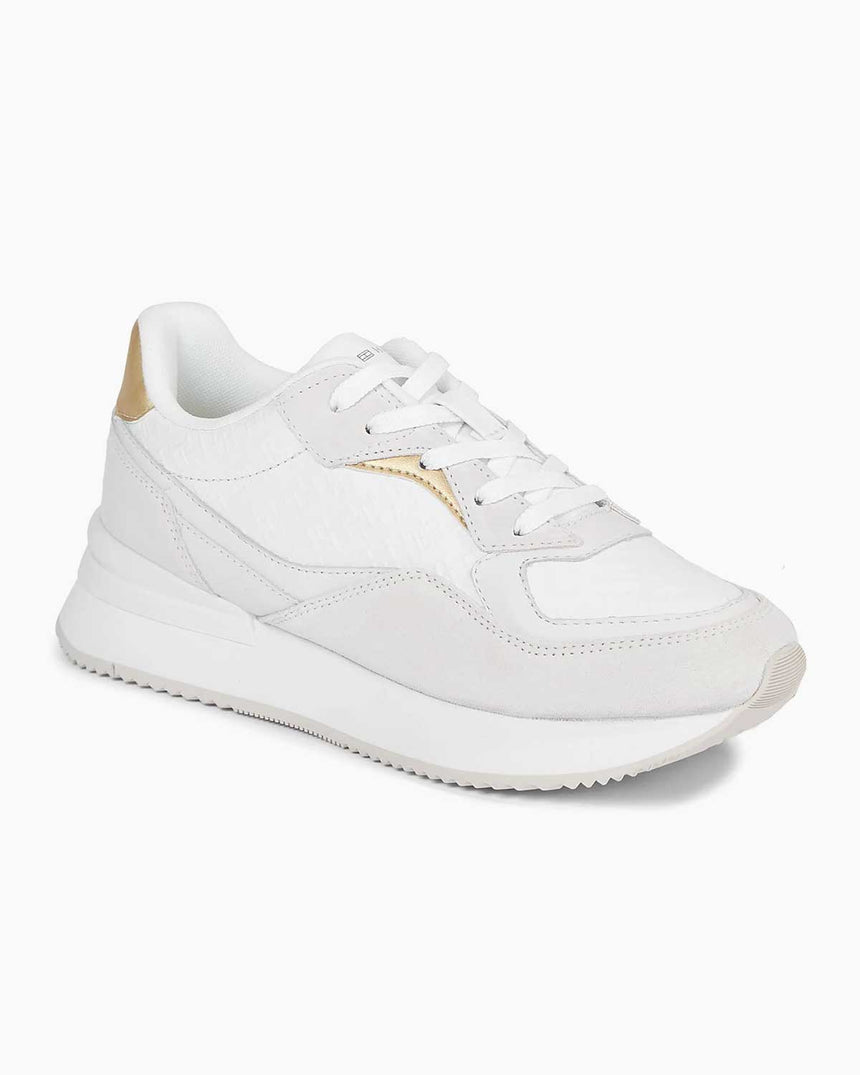 Tommy Hilfiger Monogram Runner Low Top Sneakers White
