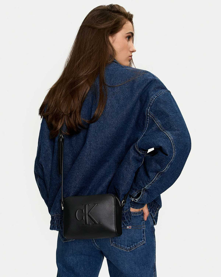 Calvin Klein Sculpted Camera Bag Çapraz Askılı Çanta Black