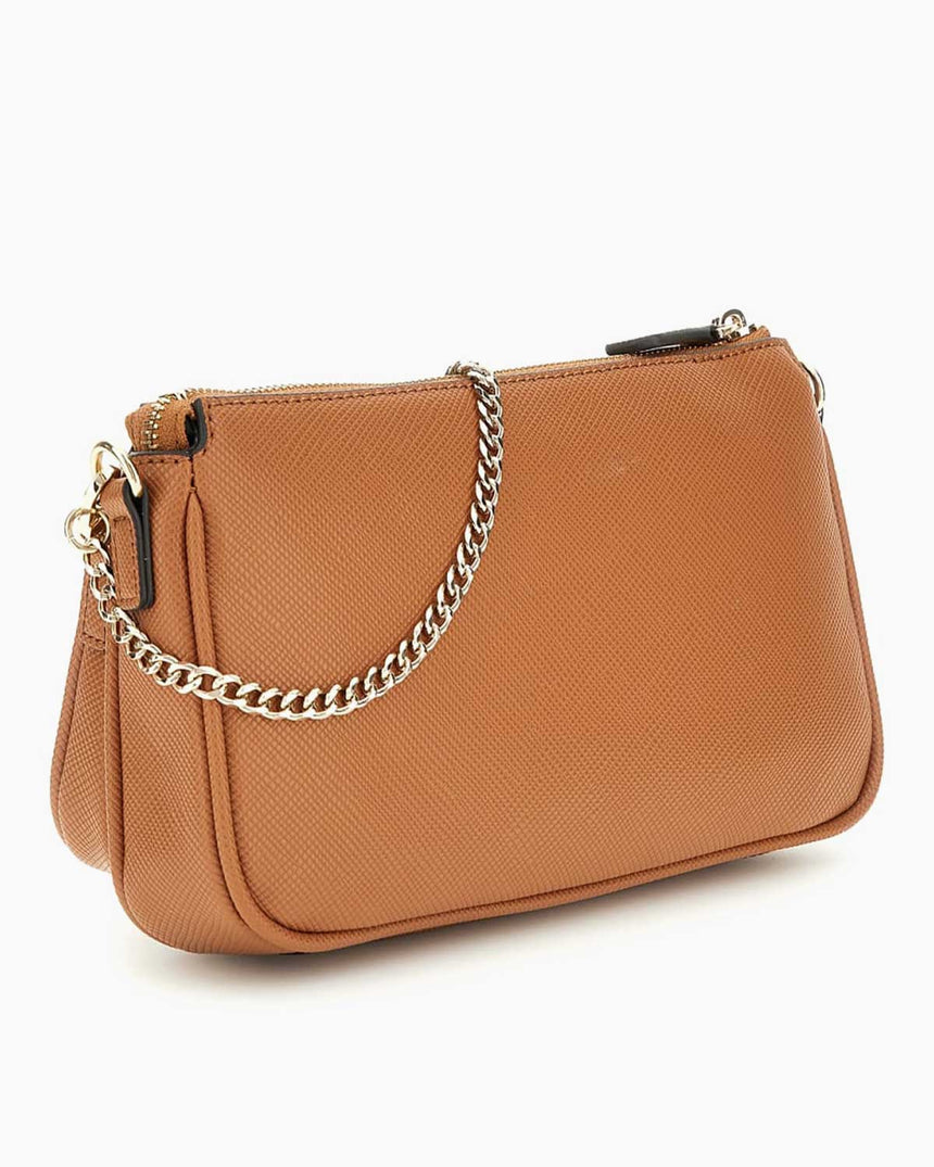 Guess Bramina Noelle II İki Torbalı Kadın Çapraz Askılı Çanta Light Cognac