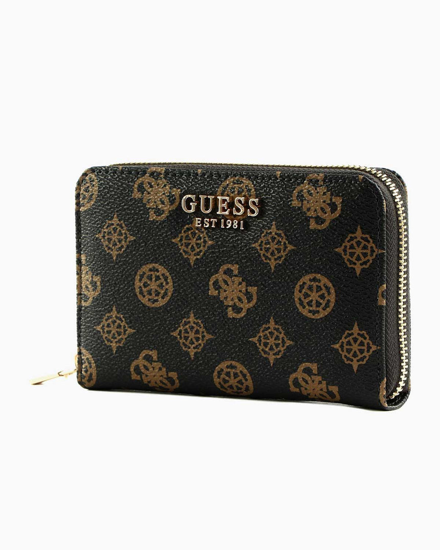 Guess Laurel Slg Medium Cüzdan Mocha Logo