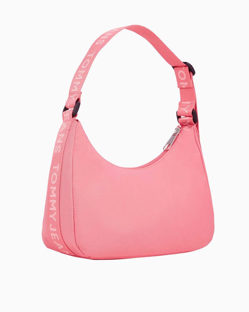 Tommy Hilfiger Essential Daily Dokuma Kumaş Omuz Çantası Preppy Pink