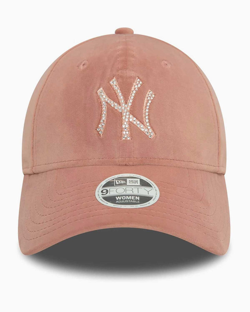 New Era Velour Diamente 940 Forty NY Şapka Pembe