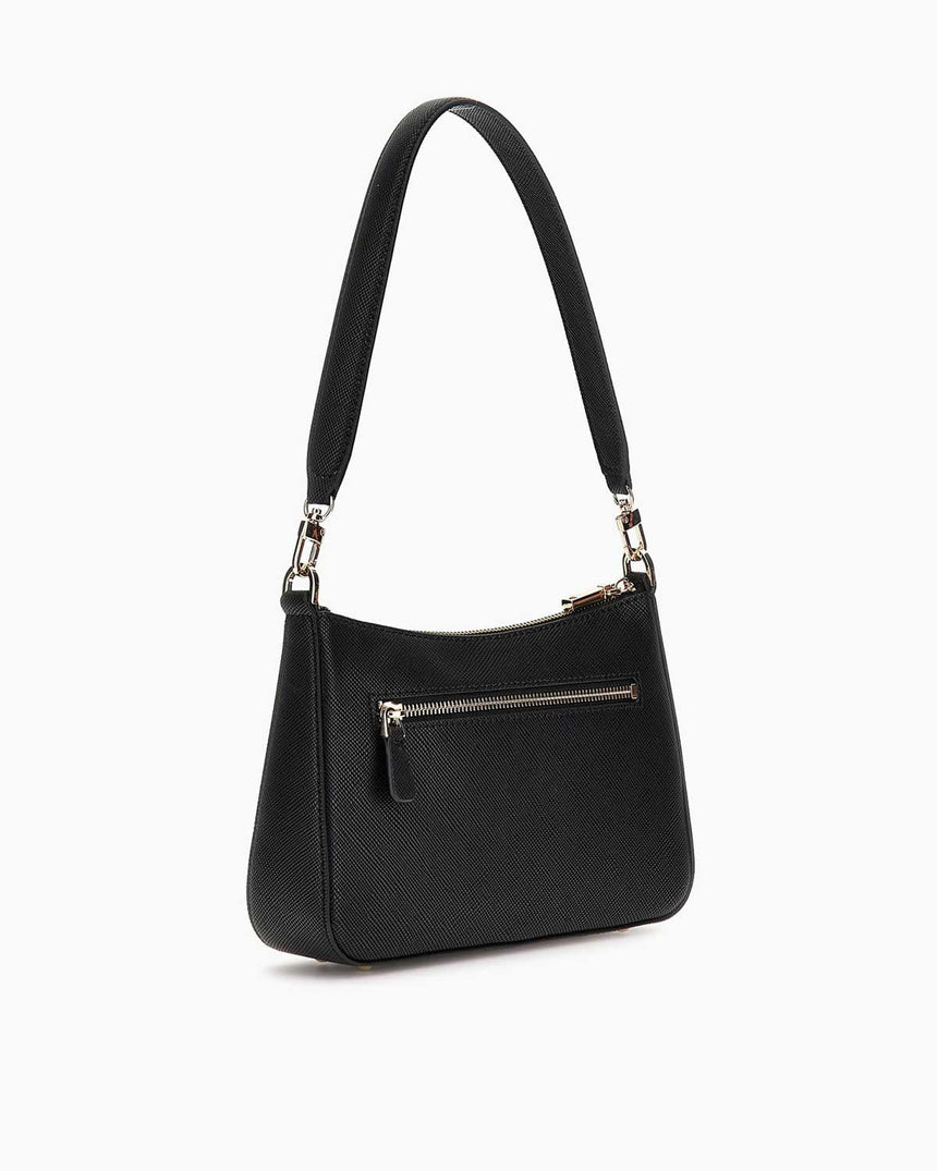 Guess Eco Jazlynn Logolu Omuz Çantası Black