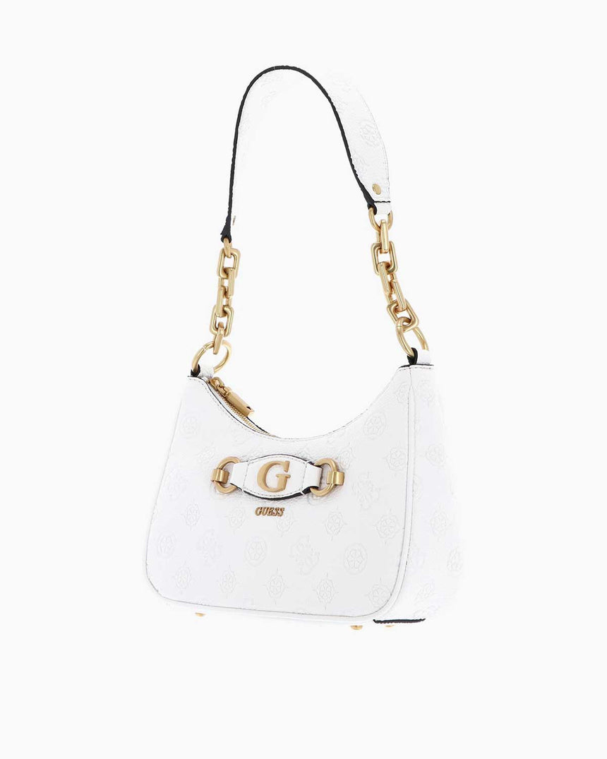 Guess Izzy Peony Zincir Detaylı Omuz Çantası Stone Logo
