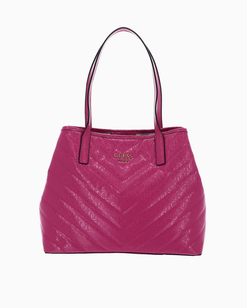 Guess Vikky Tote Omuz Çantası Fuchsia