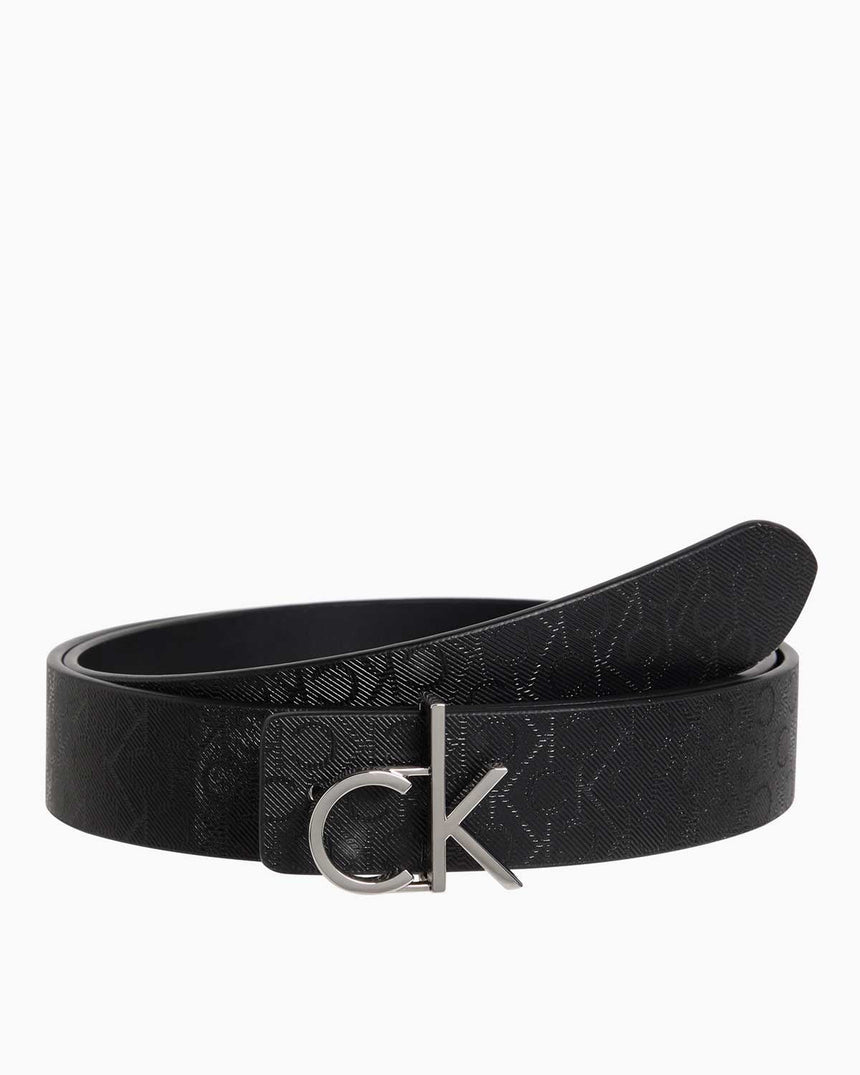 Calvin Klein Reversible Fixed Belt Kemer Black/Black Mono