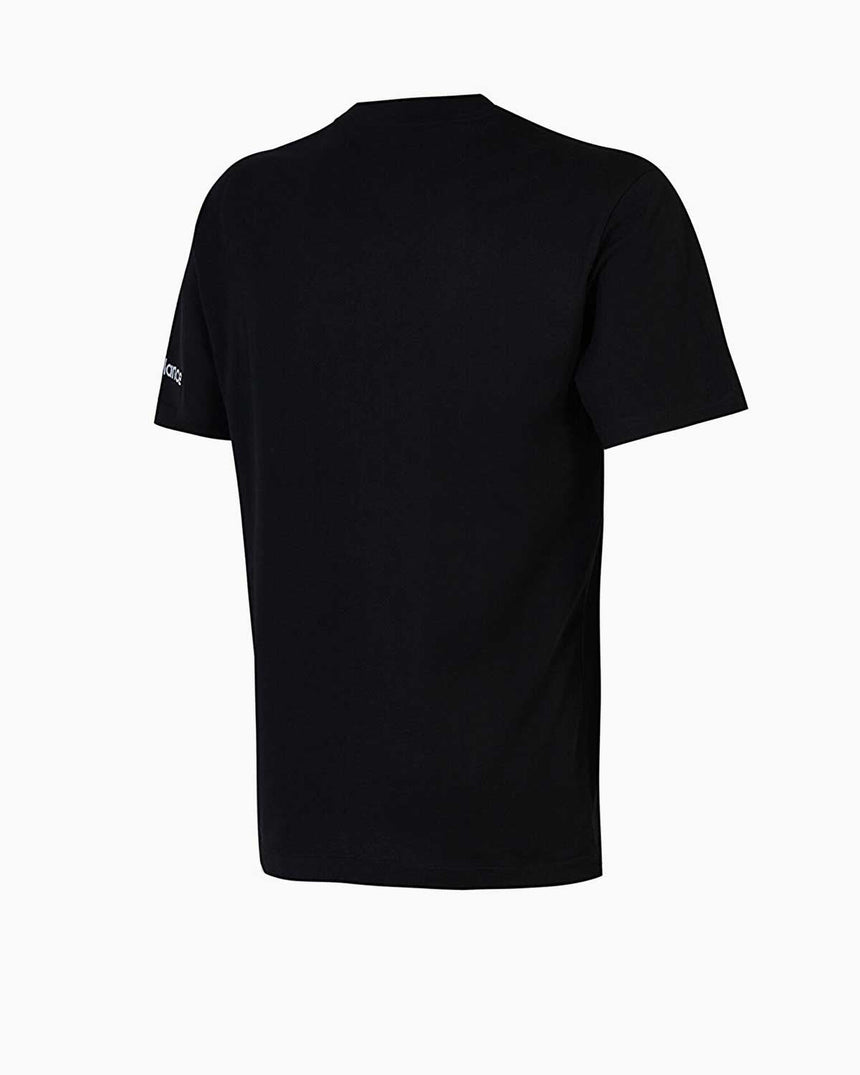 New Balance Lifestyle Kol Logo Detaylı Erkek T-shirt Siyah