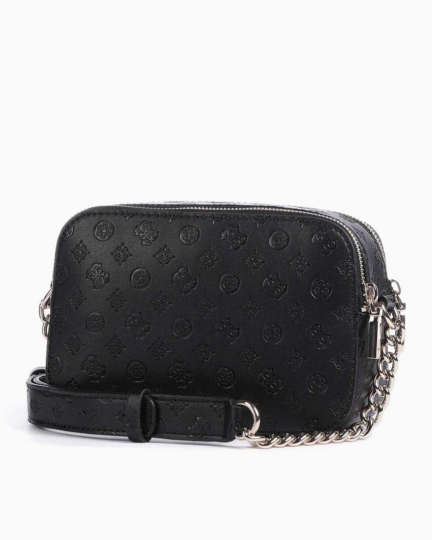 Guess Deesa Logolu Çapraz Askılı Çanta Black Logo