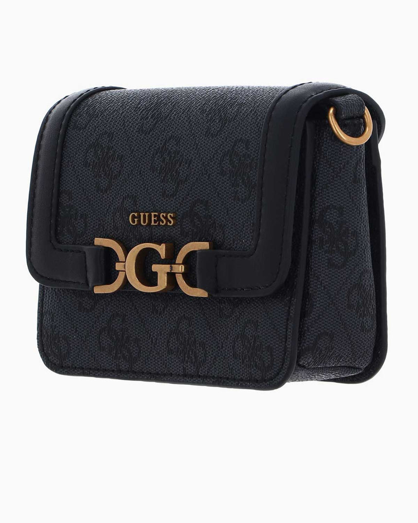 Guess Micro Mini Çapraz Askılı Çanta Coal Logo