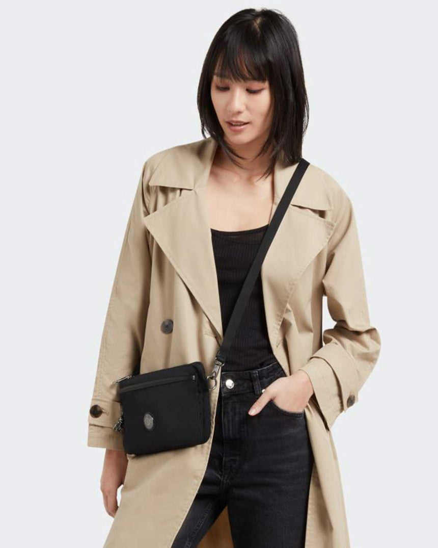 Kipling Riri Basic Elevated Çapraz Askılı Çanta Endless Black