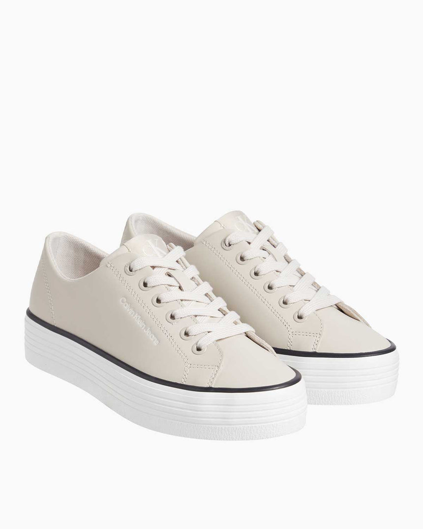 Calvin Klein Bold Flatform Sneaker Eggshell/Bright White/Black