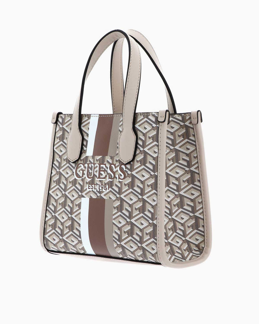 Guess Silvana Compartment Monogram Mini El Çantası