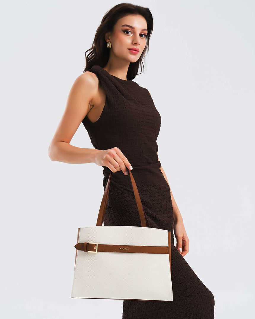 Nautica Logolu El Çantası Bej - Taba