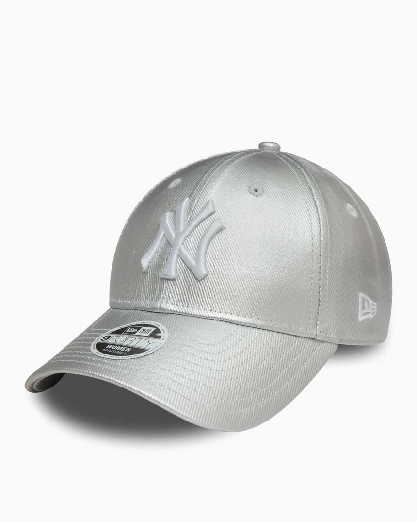 New Era Wmns Denim 9Forty Ny Şapka Gümüş