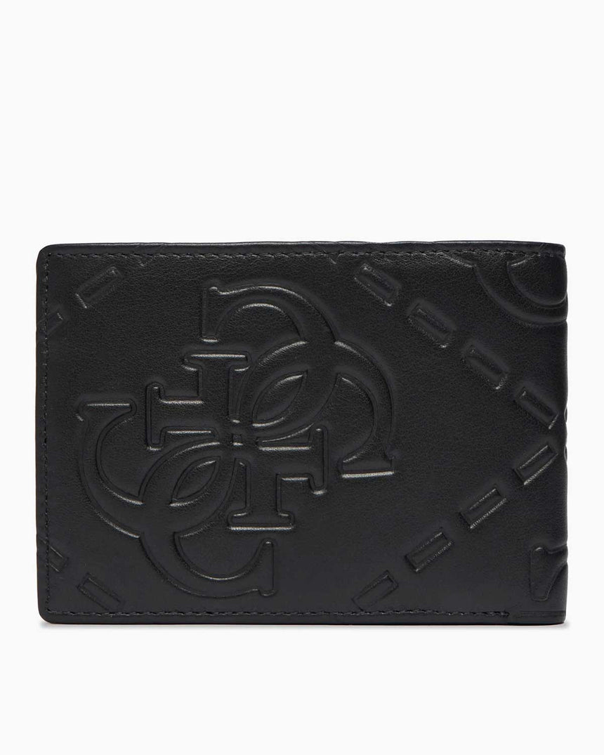 Guess Boston Erkek Deri 2 Katlı Cüzdan Black