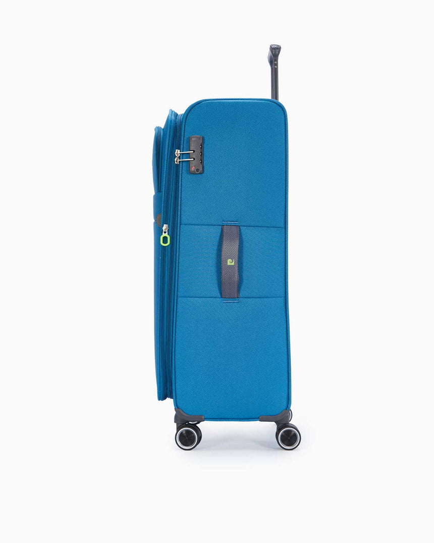 Pierre Cardin Büyük Boy Kumaş Valiz Mavi