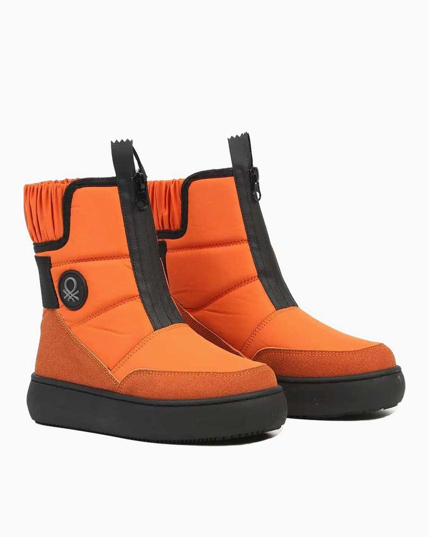 Benetton Suni Deri Bot Turuncu