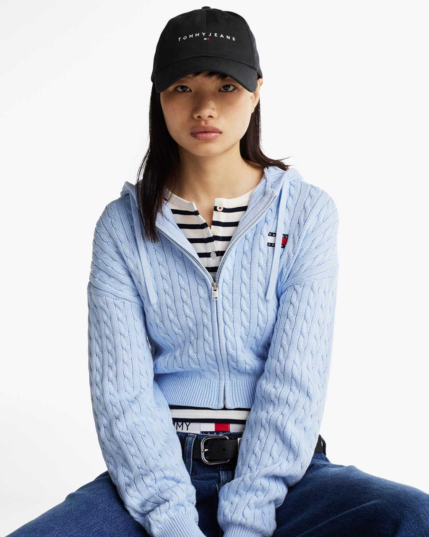 Tommy Hilfiger Linear Logo Şapka Black